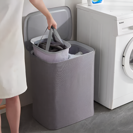 Fabric Laundry Basket 90L